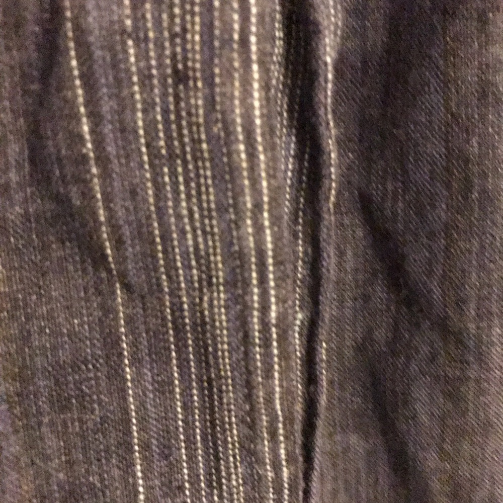 Eskandar blue striped linen pants, tie waist, 2, matches shirt jacket listed